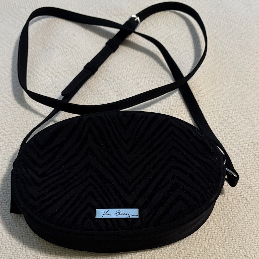 Vera Bradley Black Textured Crossbody Bag